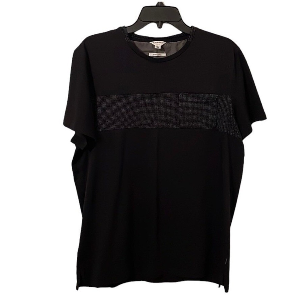 Calvin Klein Men's Black Slim Fit Short Sleeve T-Shirt Size XL